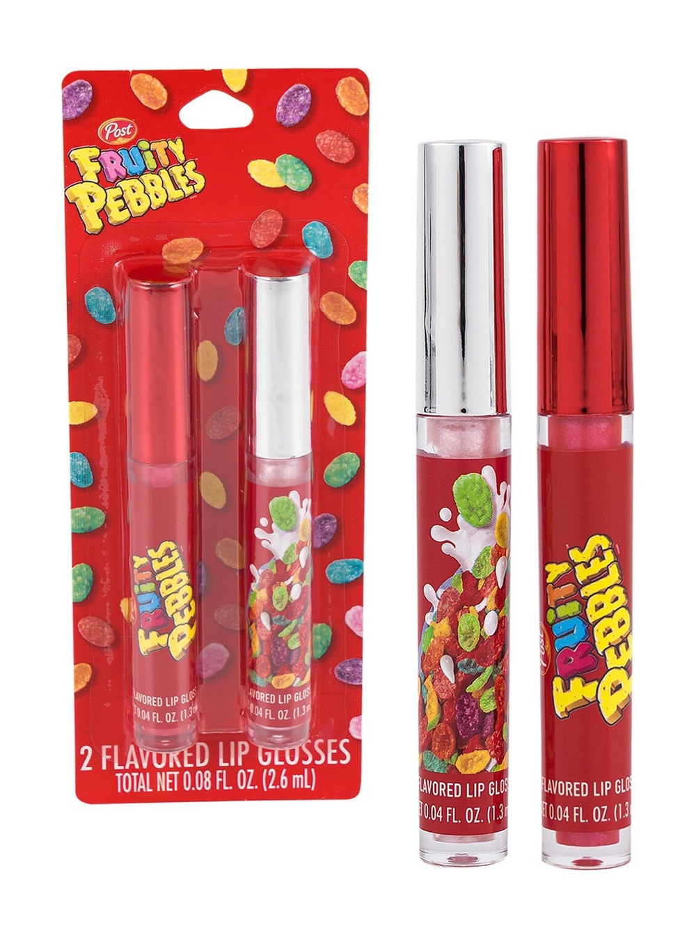 Ost Fruity Pebbles Red & Silver Lip Gloss Duo